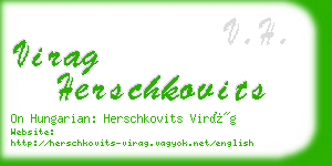 virag herschkovits business card